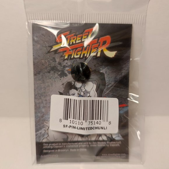 Chun Li Official Street Fighter Limited Edition Pin - Picture 2 of 2